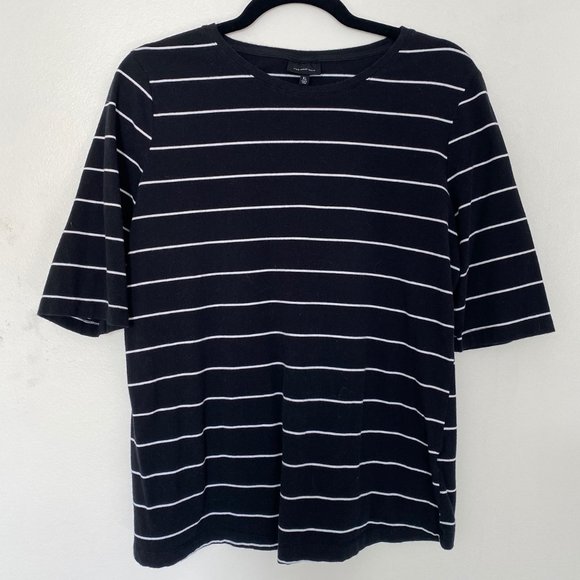 Who What Wear Tops - WHO WHAT WEAR Target | Striped 3/4 Sleeve Shirt